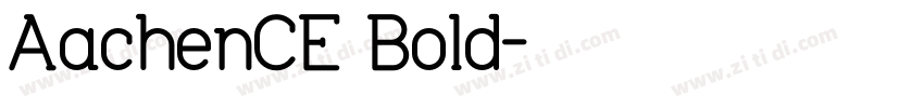 AachenCE Bold字体转换
